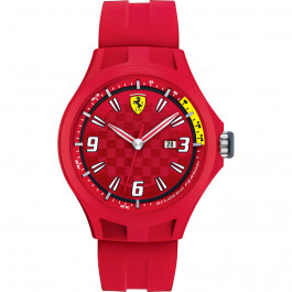 Cinturino per orologio Ferrari 0830007 / SF689300005 Gomma Rosso 22mm