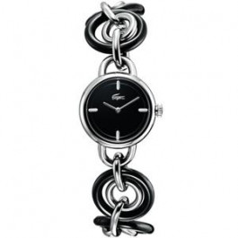 Lacoste cinturino dell‘orologio 2000384 / LC-15-3-14-0062 Metallo Nero 8mm