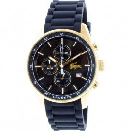 Lacoste cinturino dell‘orologio 2010786 / LC-83-1-34-2582 Gomma Nero 22mm