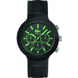 Lacoste cinturino dell‘orologio 2010811 / LC-61-1-29-2600 Gomma Nero 16mm