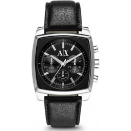 Cinturino per orologio Armani Exchange AX2250 Pelle Nero 24mm