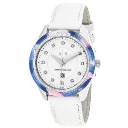 Cinturino per orologio Armani Exchange AX5437 Pelle Bianco 18mm