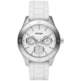 Cinturino per orologio Fossil ES2888 Silicone Bianco 18mm