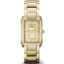 Cinturino per orologio Fossil ES2985 Acciaio inossidabile Placcato oro 16mm