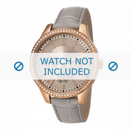 Esprit cinturino dell‘orologio ES107132-002 Pelle Grigio + cuciture di default