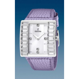 Cinturino per orologio Festina F16538-4 Pelle Viola 32mm