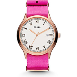 Cinturino per orologio Fossil FS4801 Tessuto Rosa 22mm