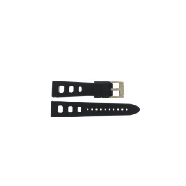 Cinturino per orologio Fossil FS5050 Silicone Nero 22mm