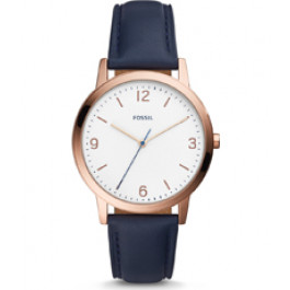 Cinturino per orologio Fossil FS5429 Pelle Blu 20mm