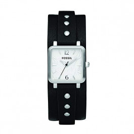 Cinturino per orologio Fossil JR1182 Pelle Nero 12mm