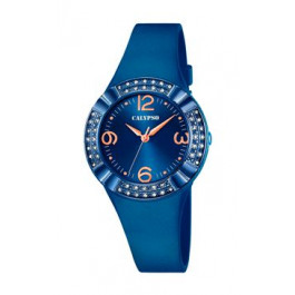 Cinturino per orologio Calypso K5659.6 Plastica Blu 25mm