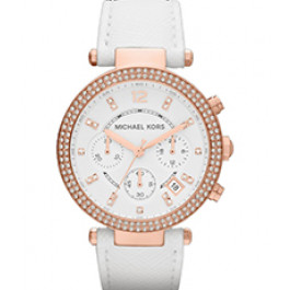 Cinturino per orologio Michael Kors MK2281 Pelle Bianco 21mm