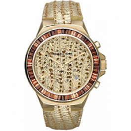 Cinturino per orologio Michael Kors MK2304 Pelle Placcato oro 24mm