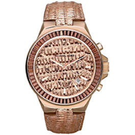 Cinturino per orologio Michael Kors MK2305 Pelle Vino rosé 24mm