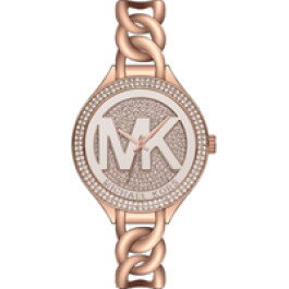 Cinturino per orologio Michael Kors MK3475 Acciaio Vino rosé 14mm