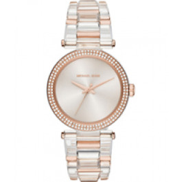 Cinturino per orologio Michael Kors MK4318 Plastica Transparente 21mm