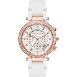 Cinturino per orologio Michael Kors MK6405 Acciaio Bianco 20mm