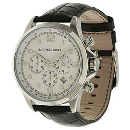 Cinturino per orologio Michael Kors MK8114 Pelle Nero 22mm