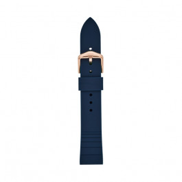 Cinturino per orologio Fossil S181370 Silicone Blu 18mm