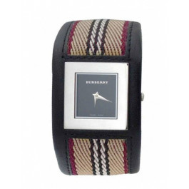 Cinturino per orologio Burberry BU4004 Pelle Nero 30mm