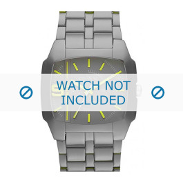 Diesel cinturino dell‘orologio DZ1552 Plastica Grigio 21mm