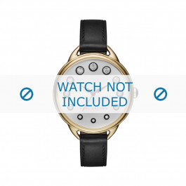 Marc by Marc Jacobs cinturino dell‘orologio MJ1479 Pelle Nero 12mm + cuciture nero