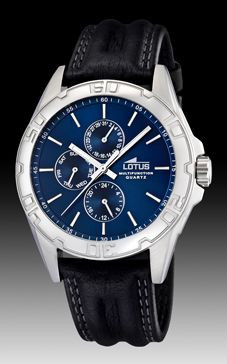 Cinturino per orologio Lotus 15687-7 Pelle Nero 22mm