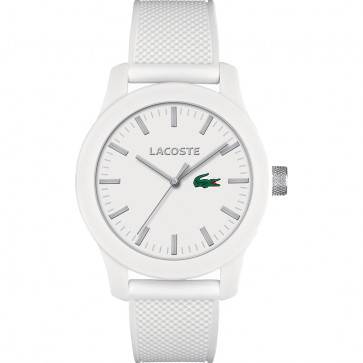 Lacoste cinturino dell‘orologio 2010762 / LC-79-1-47-2546 Gomma Bianco 21mm