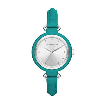 Cinturino per orologio Armani Exchange AX4234 Pelle Turchese 12mm