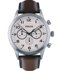 Cinturino per orologio Fossil BQ2127 Pelle Marrone 22mm