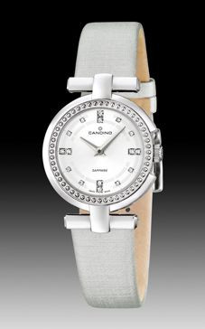 Cinturino per orologio Candino C4560-1 Pelle Grigio 16mm
