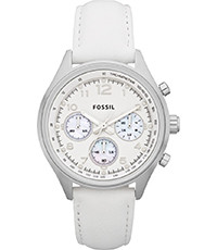 Cinturino per orologio Fossil CH2823 Pelle Bianco 18mm