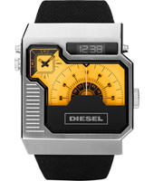 Cinturino per orologio Diesel DZ7223 Pelle/Plastica Nero 34mm