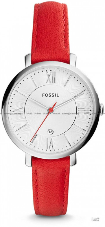 Cinturino per orologio Fossil ES3926 Pelle Rosso 14mm