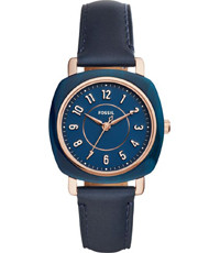 Cinturino per orologio Fossil ES4280 Pelle Blu 18mm