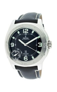 Cinturino per orologio Festina F16078-3 Pelle Nero 24mm