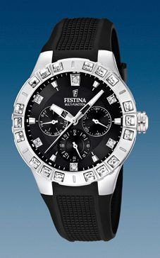 Cinturino per orologio Festina F16559-6 Gomma Nero 15mm