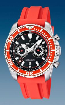 Cinturino per orologio Festina F16574-5 Gomma Rosso