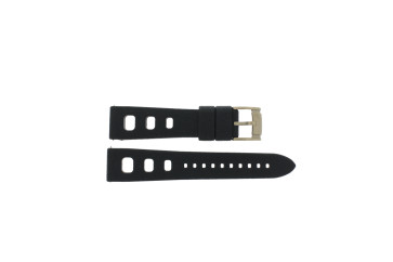 Cinturino per orologio Fossil FS5050 Silicone Nero 22mm
