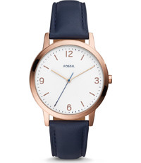 Cinturino per orologio Fossil FS5429 Pelle Blu 20mm