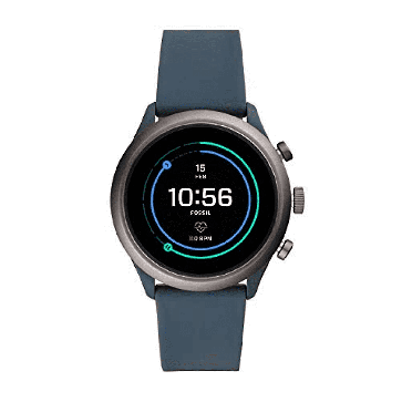 Cinturino per orologio Fossil FTW4021 Plastica Blu 20mm