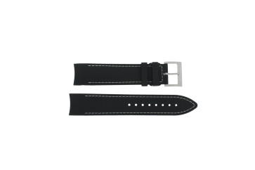 Cinturino per orologio Hamilton Khaki Aviation / H0017761233301 / H600776100 / H691776100 Gomma Nero 21mm