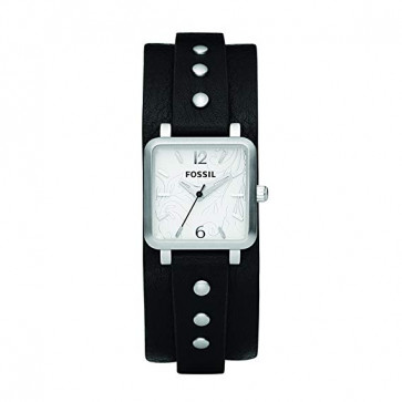 Cinturino per orologio Fossil JR1182 Pelle Nero 12mm