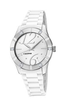 Cinturino per orologio Calypso K5715-1 Plastica Bianco