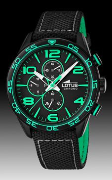 Cinturino per orologio Lotus 15780-4 Pelle Nero