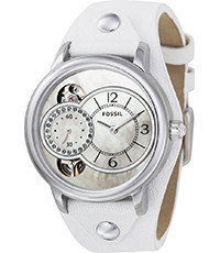 Cinturino per orologio Fossil ME1092 Pelle Bianco 18mm