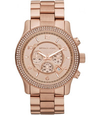 Cinturino per orologio Michael Kors MK5576 Acciaio Vino rosé 24mm