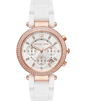 Cinturino per orologio Michael Kors MK6405 Acciaio Bianco 20mm