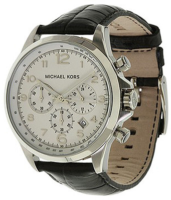 Cinturino per orologio Michael Kors MK8114 Pelle Nero 22mm