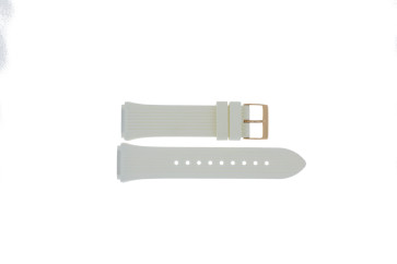 Cinturino per orologio Guess W0030L3 / GW0030L3 / Athena Gomma Bianco 21mm